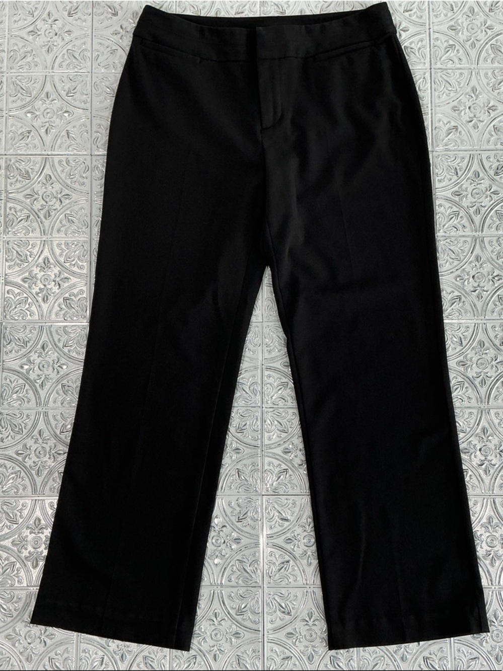 Christopher & Banks Black Straight-Leg Dress Pants Size 6